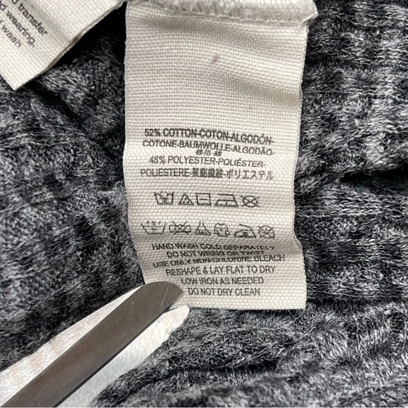 We the Free South Side Thermal Sweatshirt Waffle Black Festival Boho Burnout - Picture 13 of 13